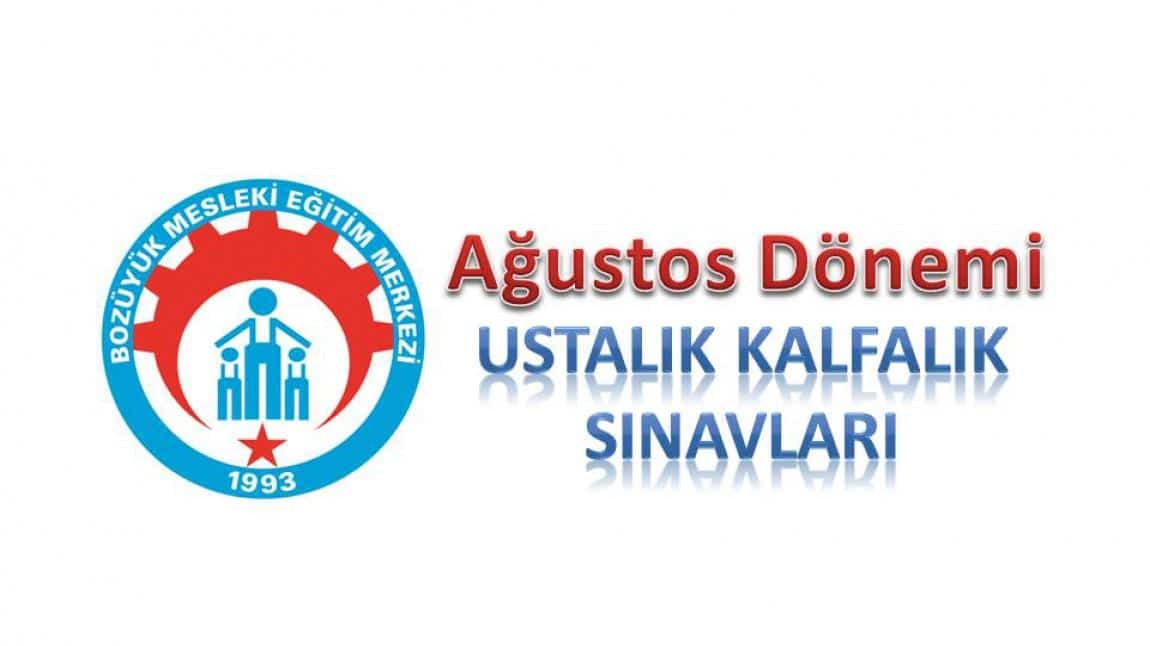 Ağustos 2023 Dönemi Ustalık-Kalfalık Beceri Sınavları Programı